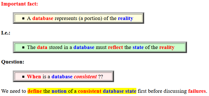 Definition: Database Element (unit Of Update)